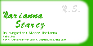 marianna starcz business card